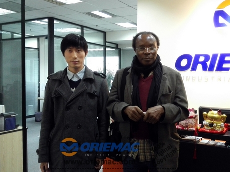 2015-01-22 Tanzania Clients Visited Our Office for Excavators and Wheel Loaders