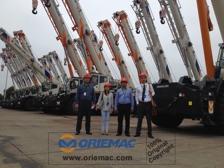 Turkmenistan Clients Visited ZOOMLION Factory For Rough Terrain Crane_1