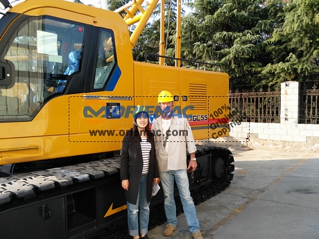 Uganda Customer Visit XCMG Factory for Crawler Crane