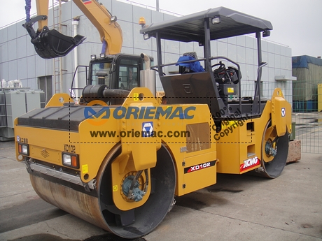 Bangladesh XD102 Road Roller & HZS90 Concrete Batching Plant_1