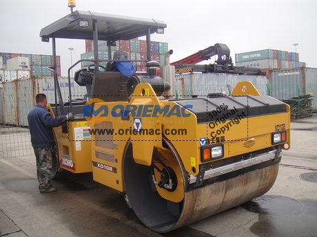 Bangladesh XD102 Road Roller & HZS90 Concrete Batching Plant_2