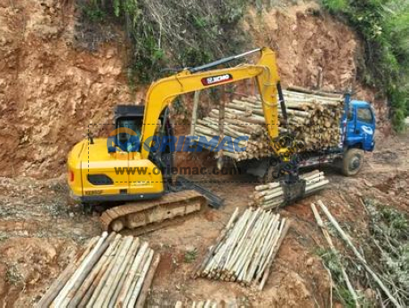 XCMG XE85GF Excavator Riding on The Mountain!