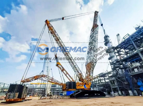 XCMG Crawler Crane: Building Across Oceans for Major Oil Refinery Projects!