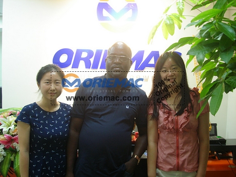 Congo Customer Came to Visit Us for SANY Reach Stacker SRSC45C30