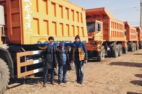 Algeria Customers Visited BEIBEN Mining Truck Factory_1