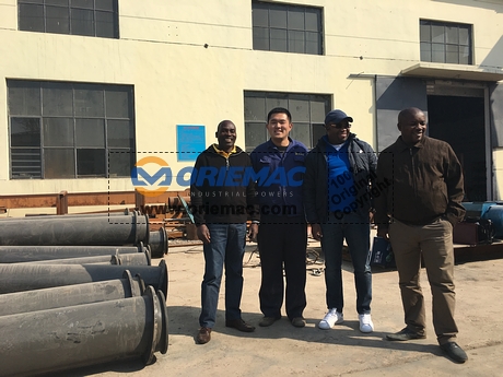 Mozambique Clients Visited Jinan Factory for Sand Pump_4