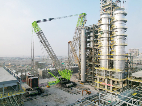 ZOOMLION Crawler Crane Lifts Nearly Ten Thousand Tons in Just 6 Days!