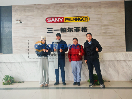 Ecuador Clients Visited SANY Factory & ORIEMAC Office