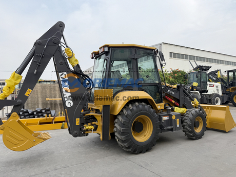 Mexico - 1 Unit XCMG Backhoe Loader XC870K & XMR110 Light Weight Compactor