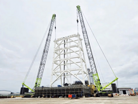 ZOOMLION ZCC7200E5 Serves South Korean Shipyard ZOOMLION ZCC7200E5 Serves South Korean Shipyard